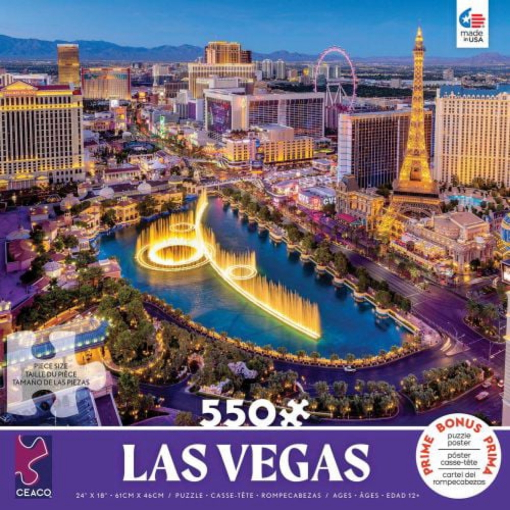 Las Vegas 550 pieces Ceaco jigsaw puzzle